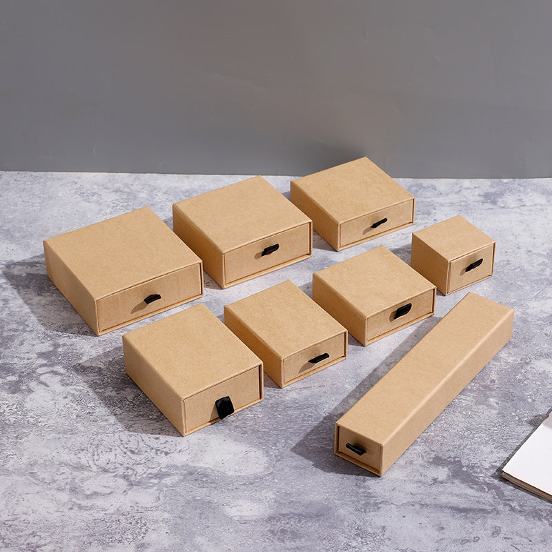 Jewelry Bracelet Jewelry Packaging Box Necklace Ring Earrings Drawer Storage Tray Custom Pull Gift Box