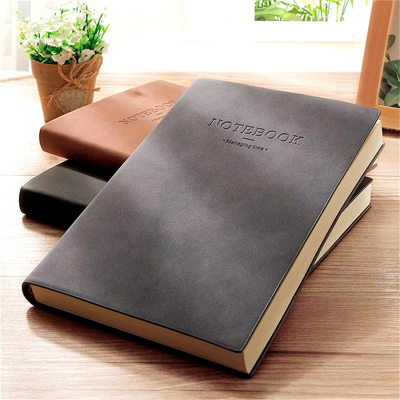 Diary - Hardcover Faux Leather Daily Newspaper, A Hardcover Faux Leather Diary Used To Record Daily Life.