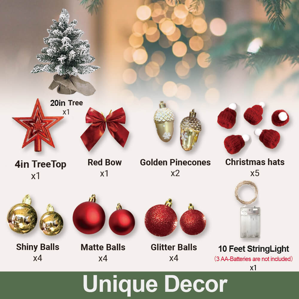 2ft Mini Flocked Tree