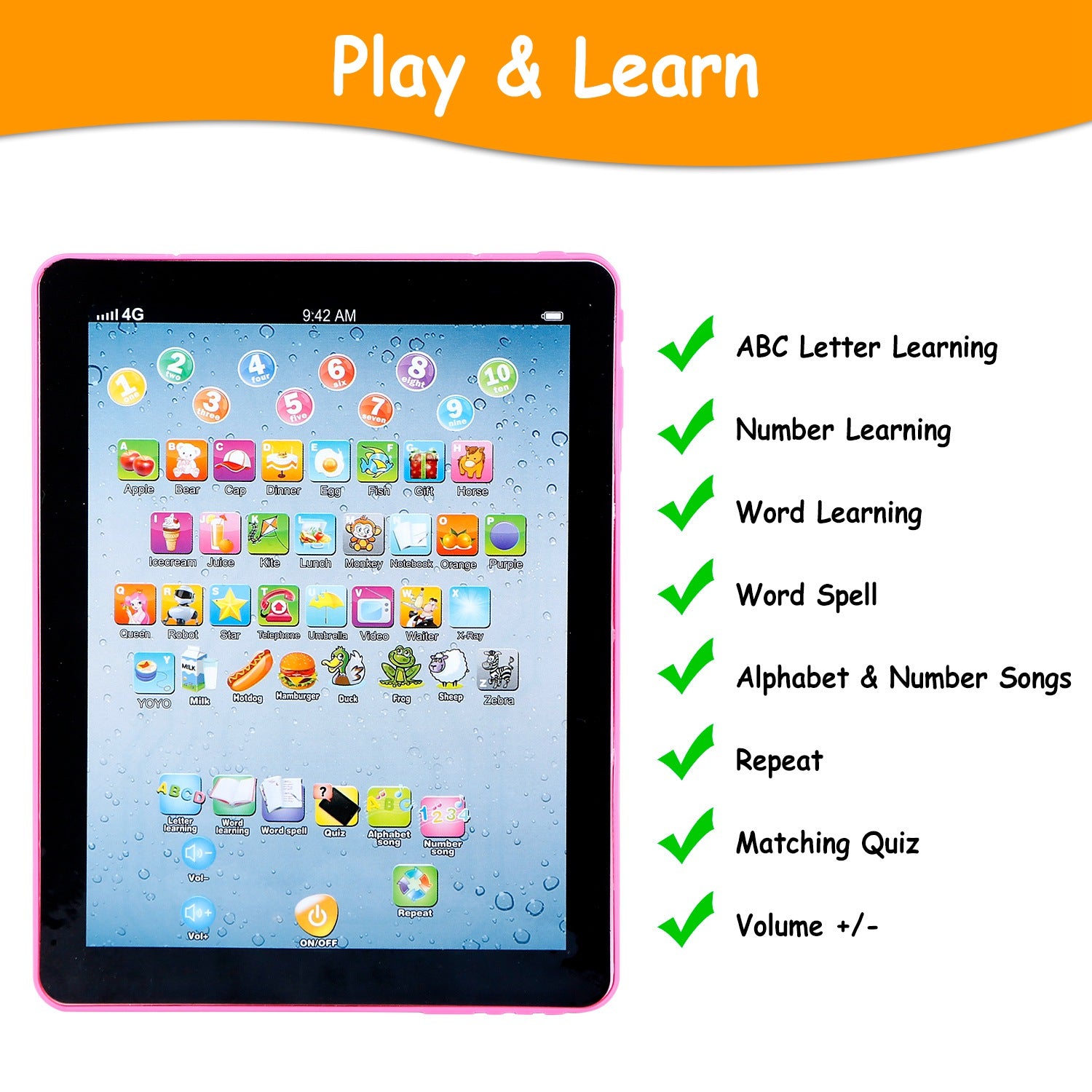 Baby Toddler Learning Tab