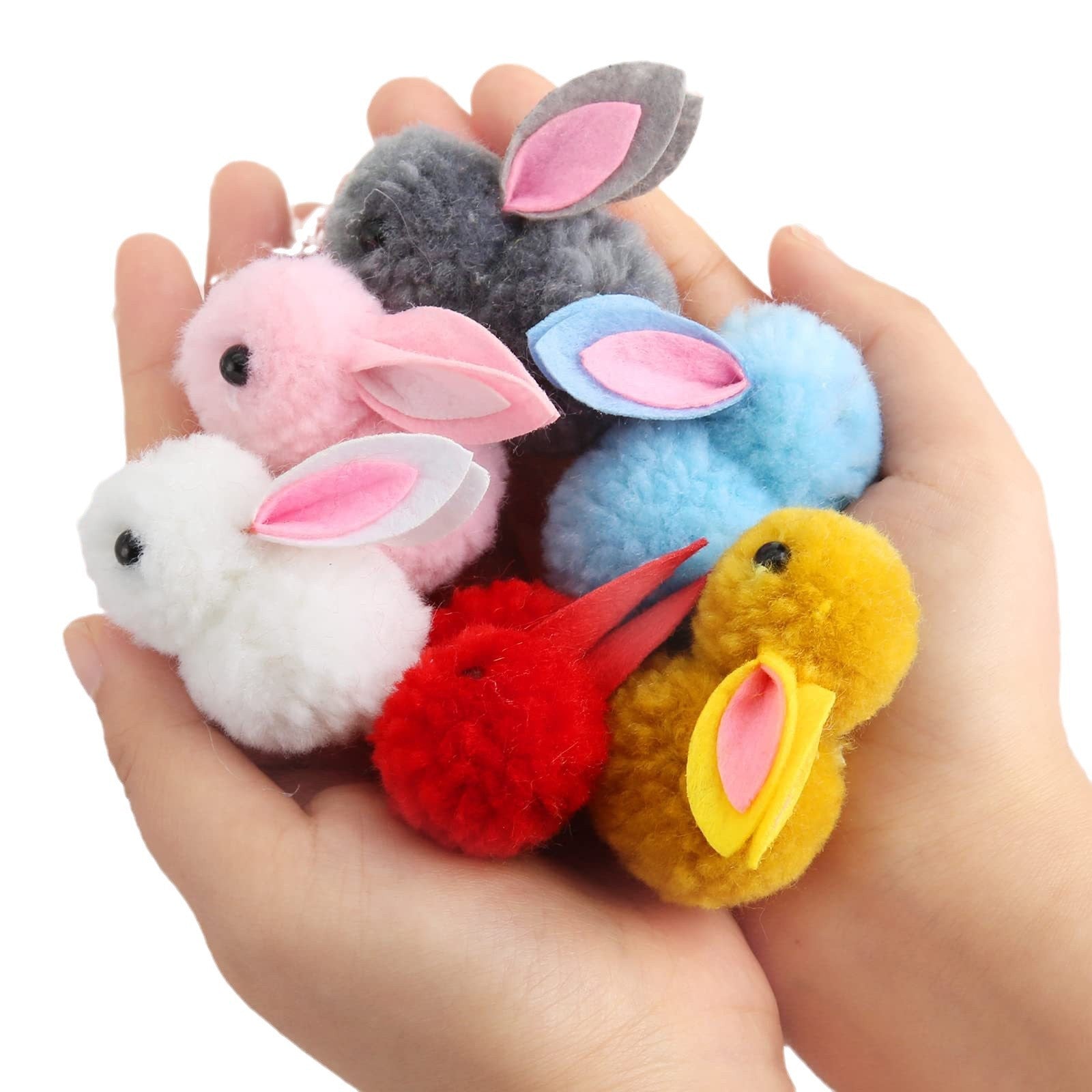 Easter Egg Mini Rabbit Ornament Decorative Toy Set