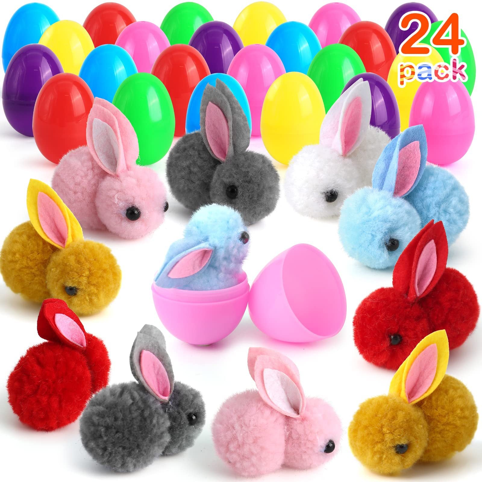 Easter Egg Mini Rabbit Ornament Decorative Toy Set