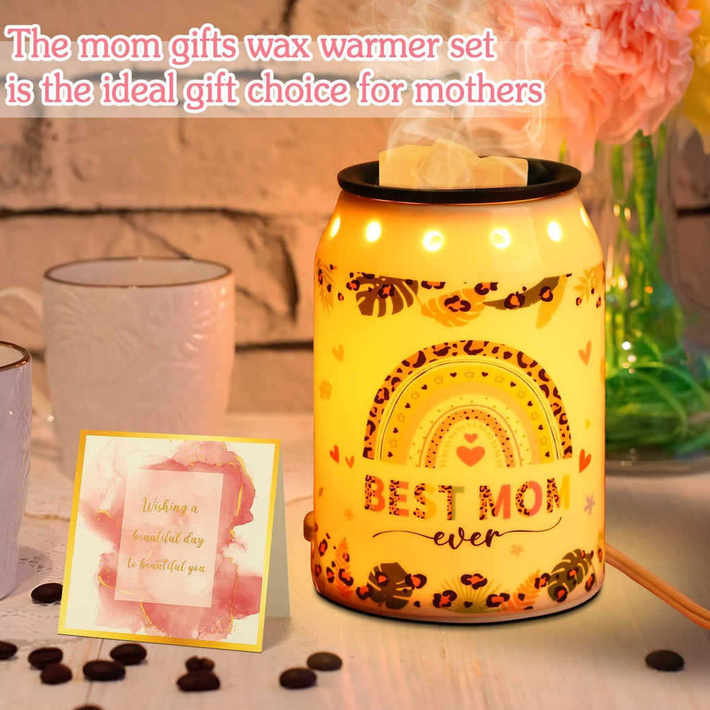 Mom Gifts Wax Warmer, Wax Melt Warmer Ceramic Electric Scentsy Candle Wax Melts Good Mom Meaningful Gifts For Mom For Livingroom Kitchen Bathroom