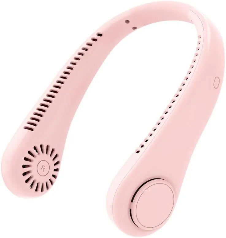 Portable Neck Fan - Rechargeable Personal Fan With Neck Support, 5-Speed Quiet Lightweight Long Lasting Neck Fan, Battery Operated Full Surround Cooling For Travel, Birthday Gifts For Men Women