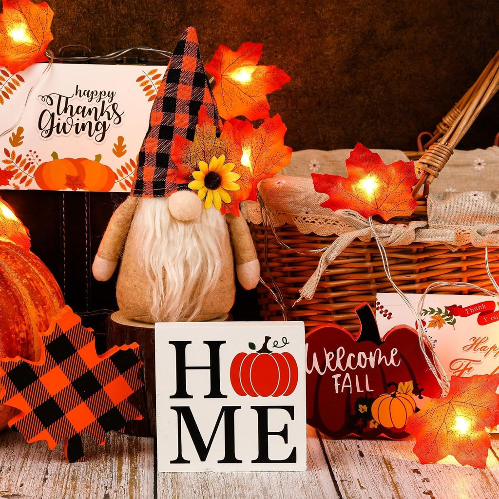 Fall Gnome Tiered Decor Set