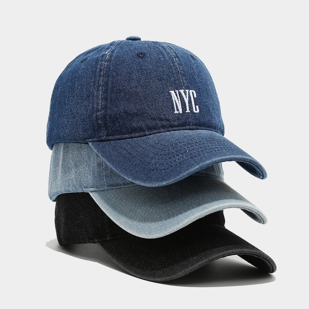Retro Denim Alphabet Cap