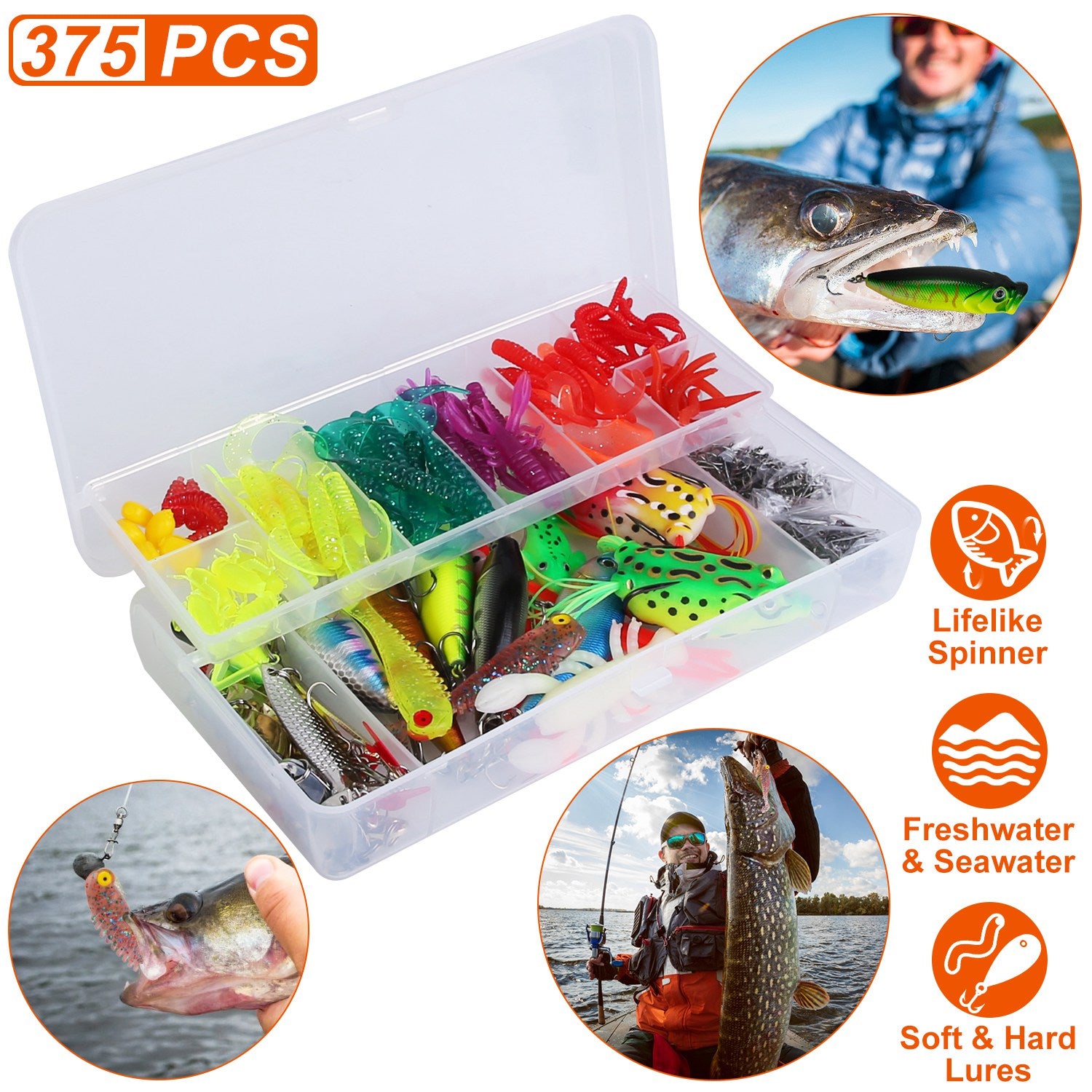 375pc Lure Tackle Box