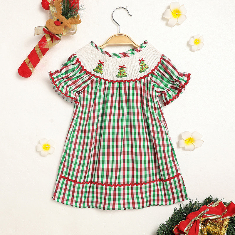 Plaid Tree Toddler Dress