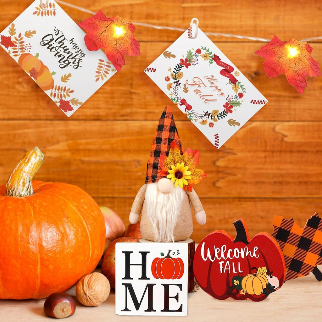 Fall Gnome Tiered Decor Set