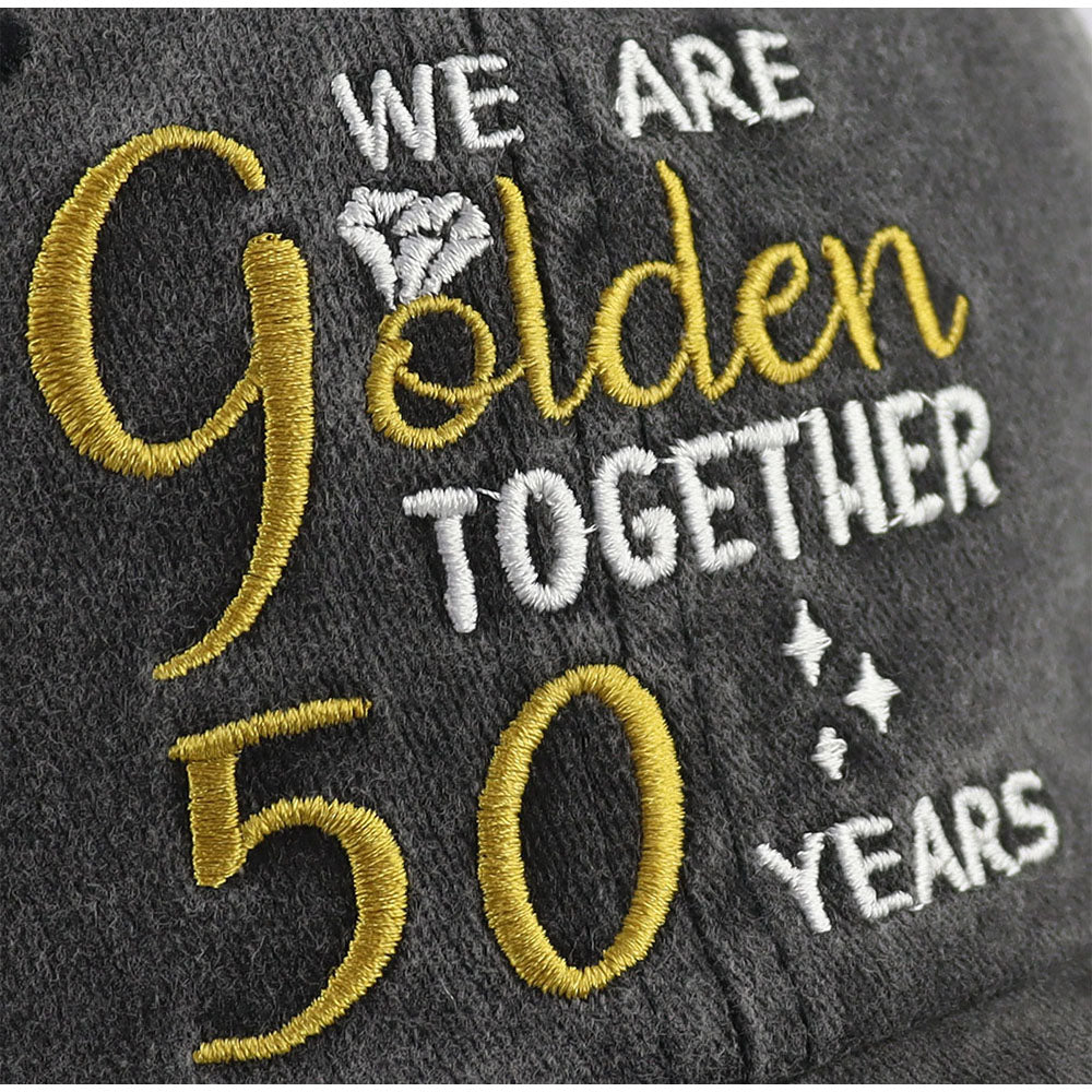 50th Wedding Anniversary Gifts For Couple  Baseball Cap For Men Women, Parents, Grandpa Grandma