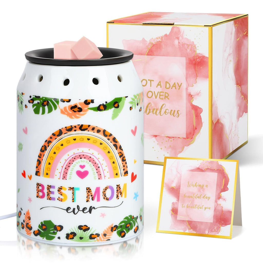Mom Gifts Wax Warmer, Wax Melt Warmer Ceramic Electric Scentsy Candle Wax Melts Good Mom Meaningful Gifts For Mom For Livingroom Kitchen Bathroom