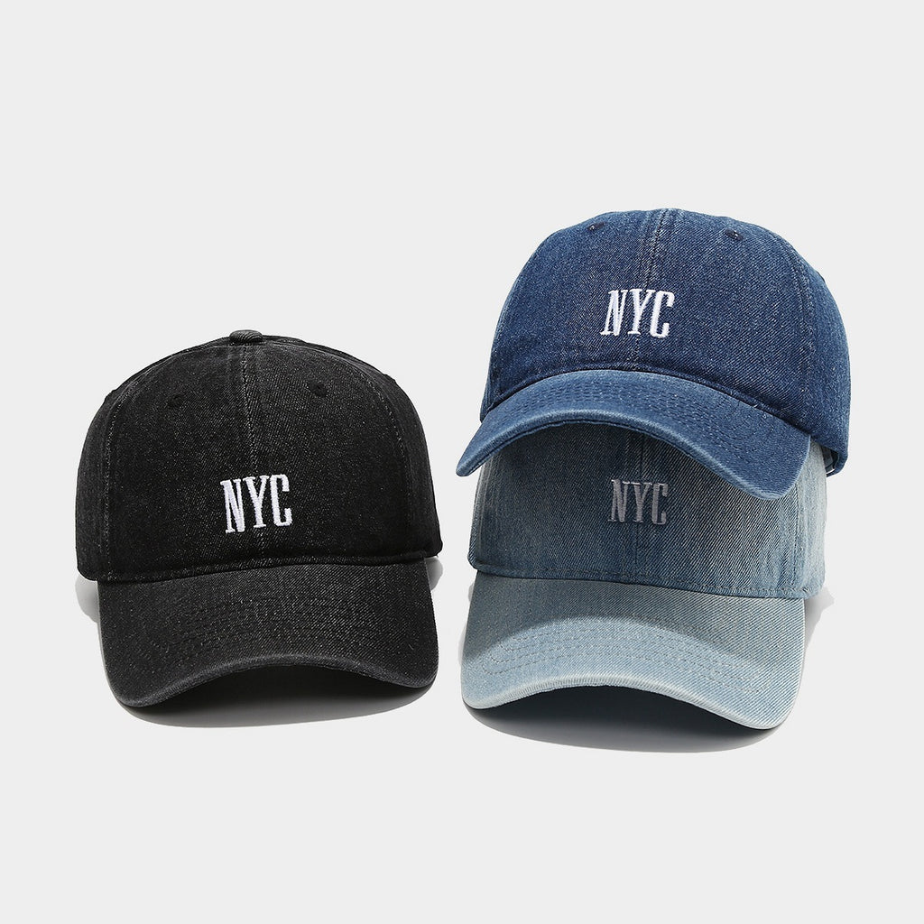 Retro Denim Alphabet Cap