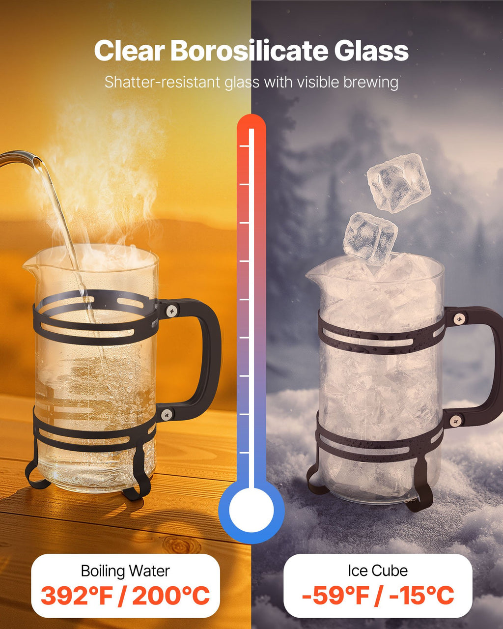 34oz Glass French Press