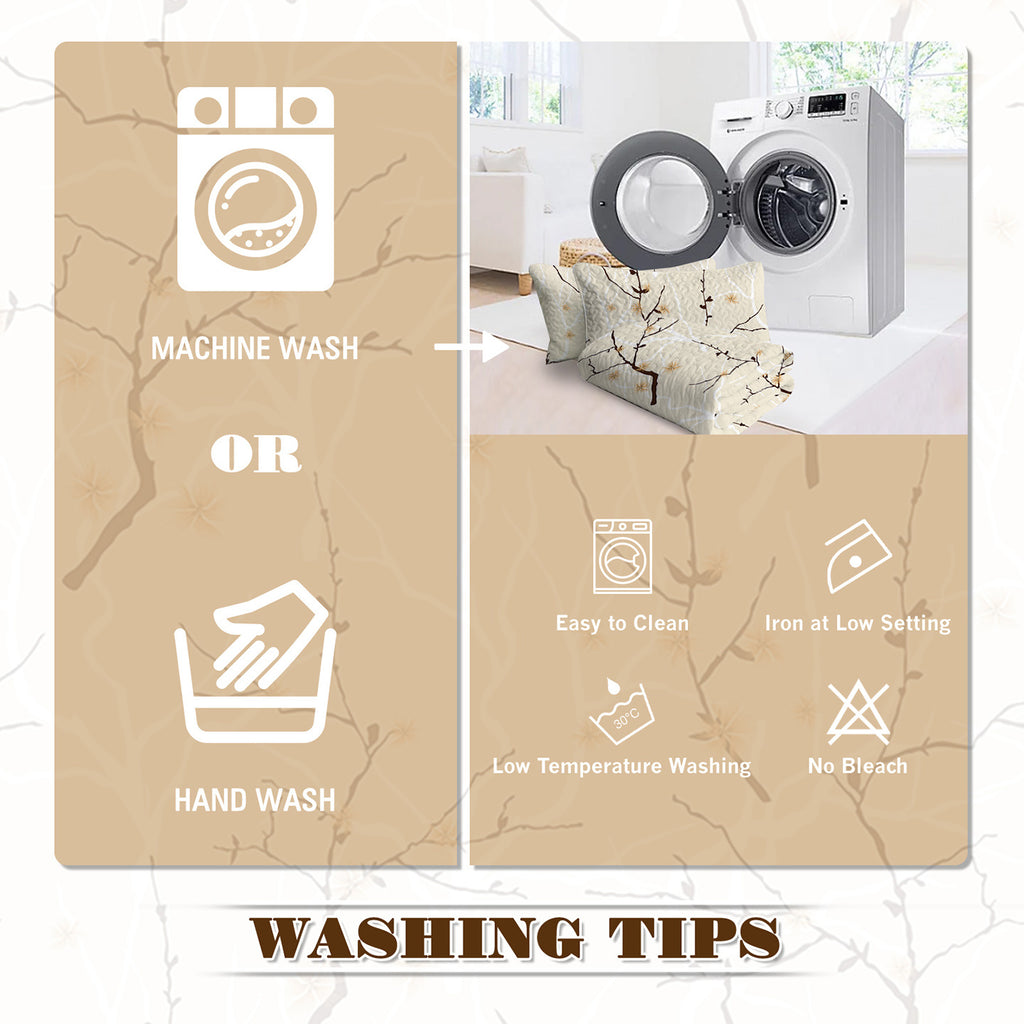 3pcs Minimalist Tree Branch Patterned Blankets Suitable For All Seasons, Including Flower And Autumn Leaf Bedding Sets With 2 Pillowcases, Suitable For Children And Adults