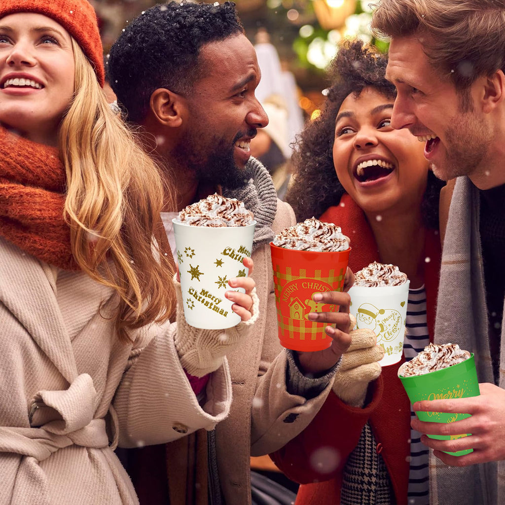 12Pcs Christmas Drink Cups