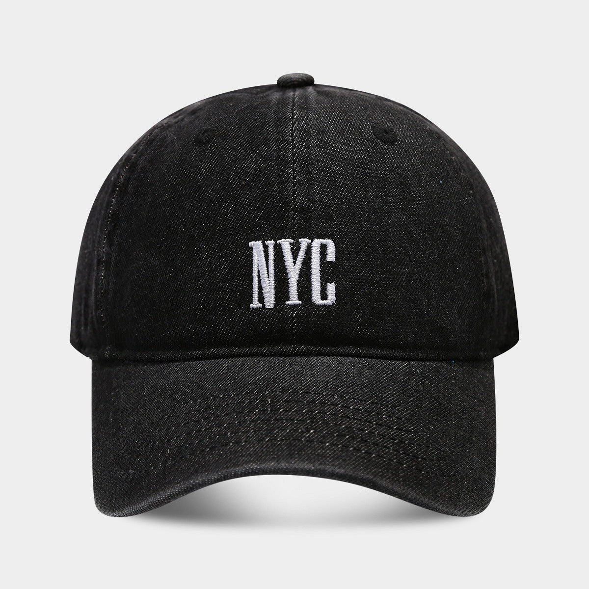 Retro Denim Alphabet Cap