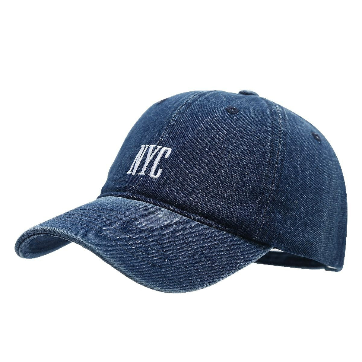 Retro Denim Alphabet Cap