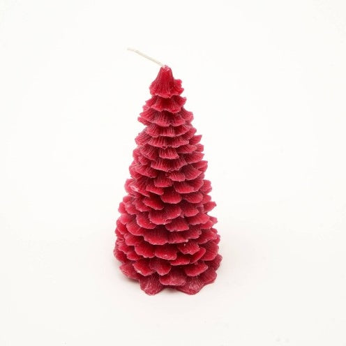 Holiday Luster Candle Box Green, Red & White - 6 Pcs