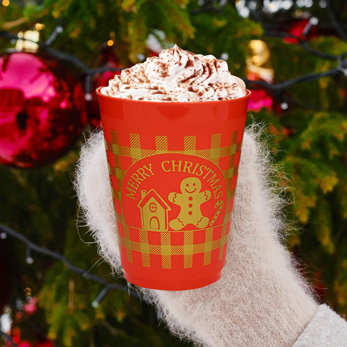 12Pcs Christmas Drink Cups