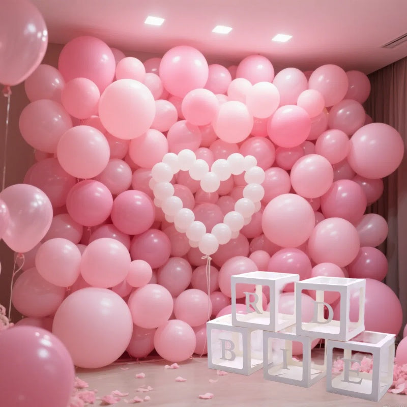 5 Pieces BRIDE Balloon Boxes