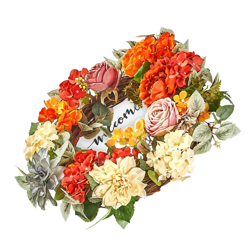 Decorative Fall Hydrangea Wreath