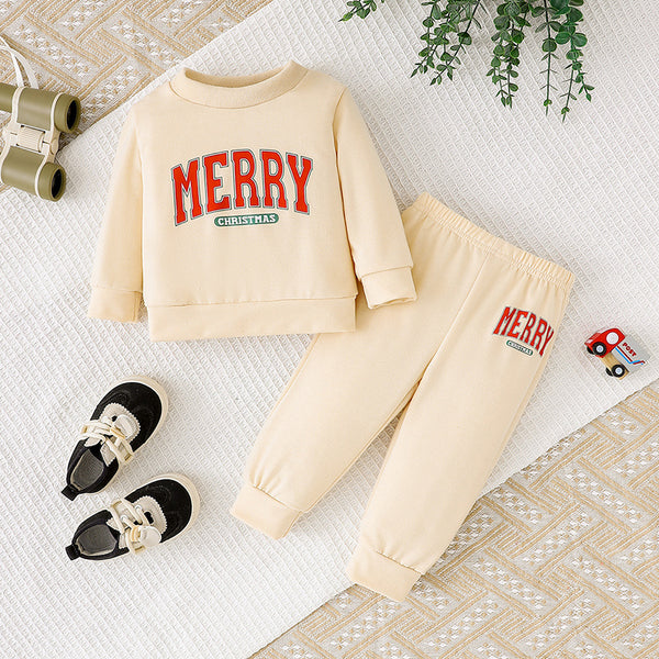 "MERRY" Sweatshirt & Pants