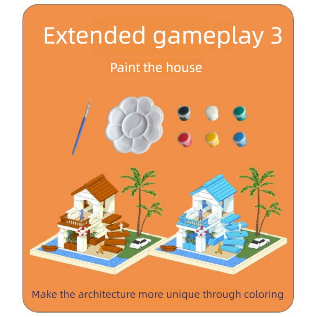 Children's Puzzle Toys Luxury Villa Vacation Gift Box